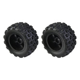 Hosim 2PCS 1:16 RC Car Tires&Wheel Rim Rubber for H17 RC Monster Truck 16300B